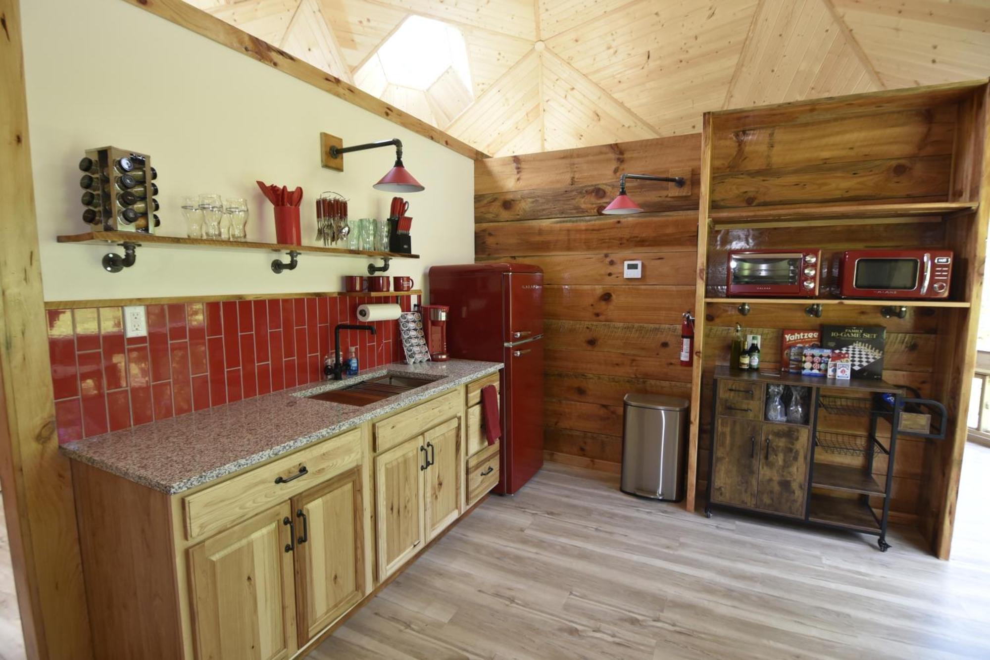 Topton Natahala Glamping Red Dome #23ヴィラ エクステリア 写真