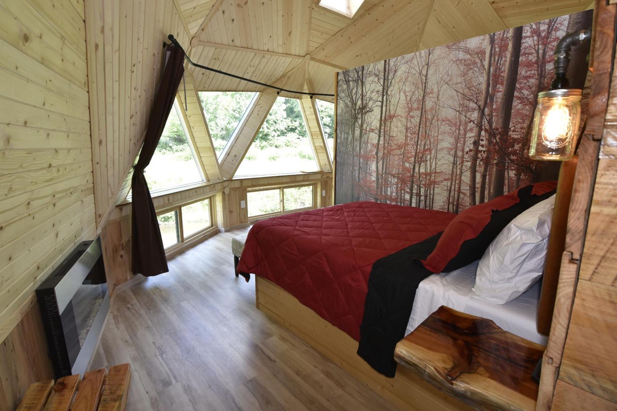 Topton Natahala Glamping Red Dome #23ヴィラ エクステリア 写真