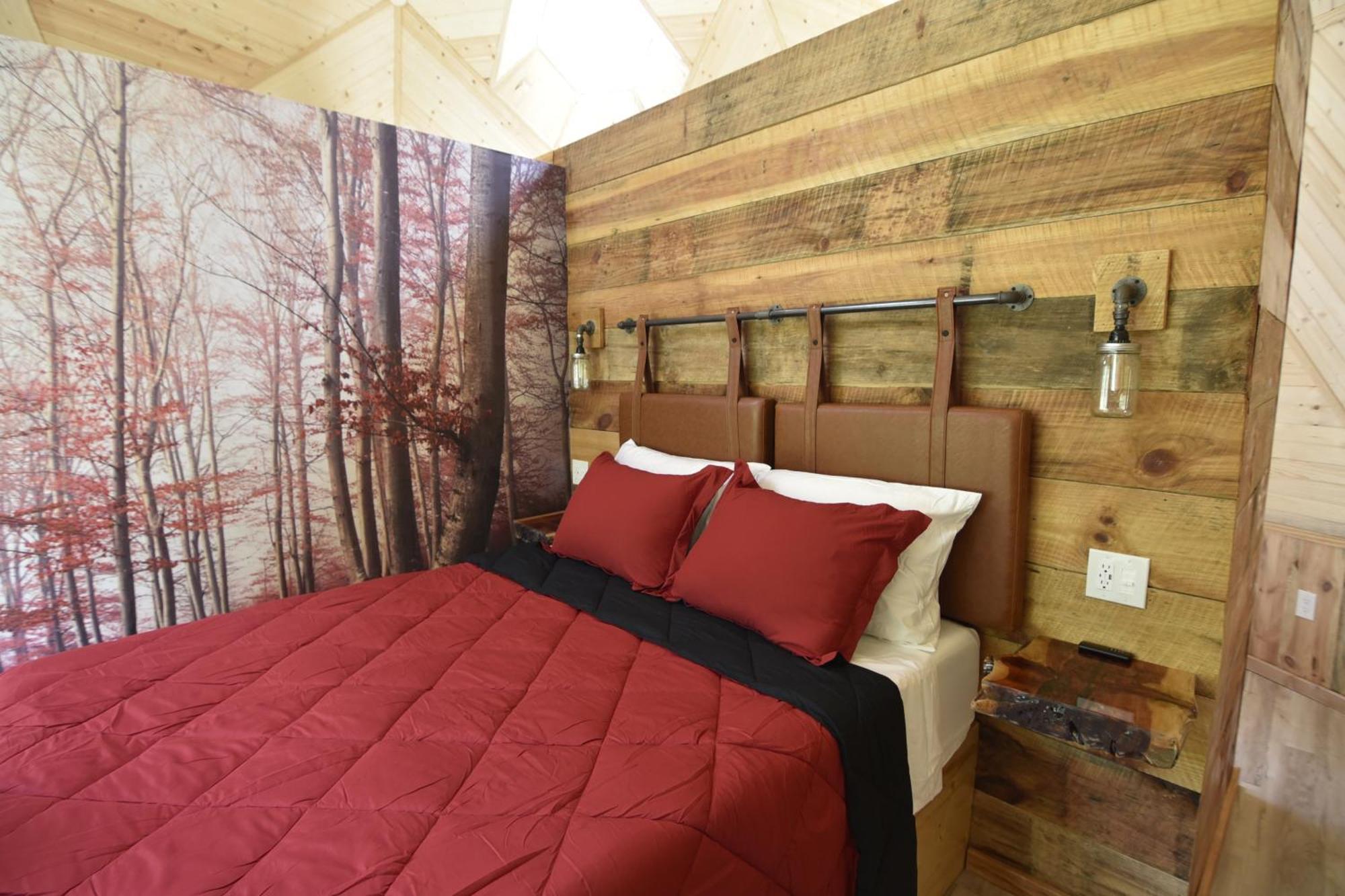 Topton Natahala Glamping Red Dome #23ヴィラ エクステリア 写真