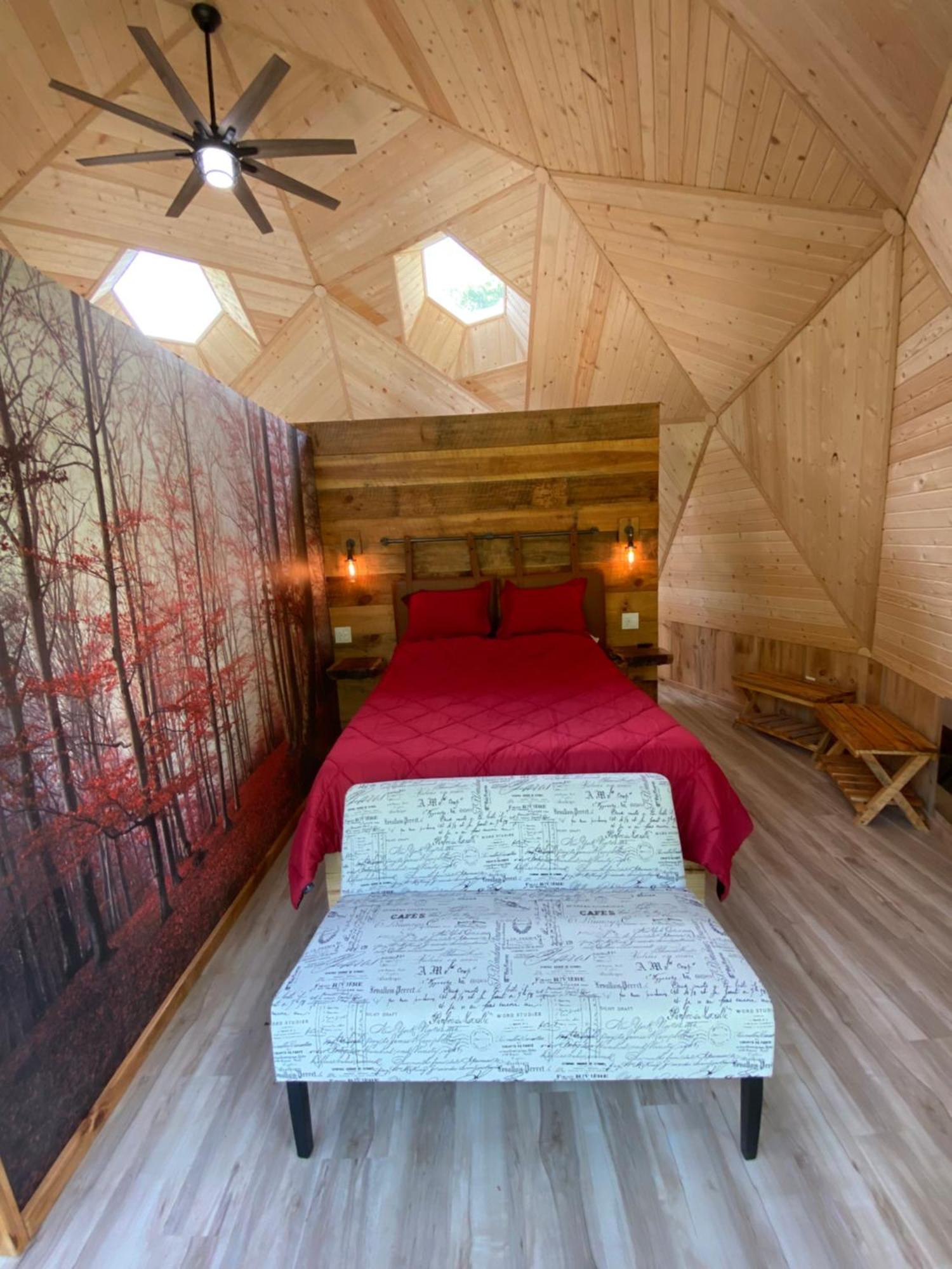 Topton Natahala Glamping Red Dome #23ヴィラ エクステリア 写真